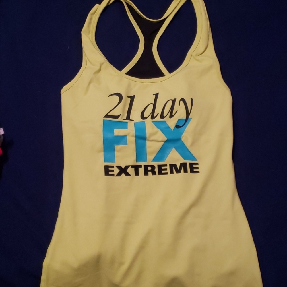 Yellow 21 Day Fix tank top